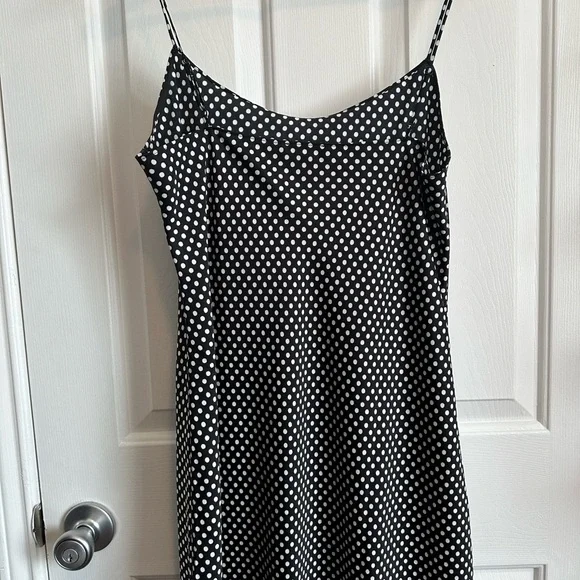 J. Crew Black and White Polka Dot Midi Dress - Picture 5 of 6